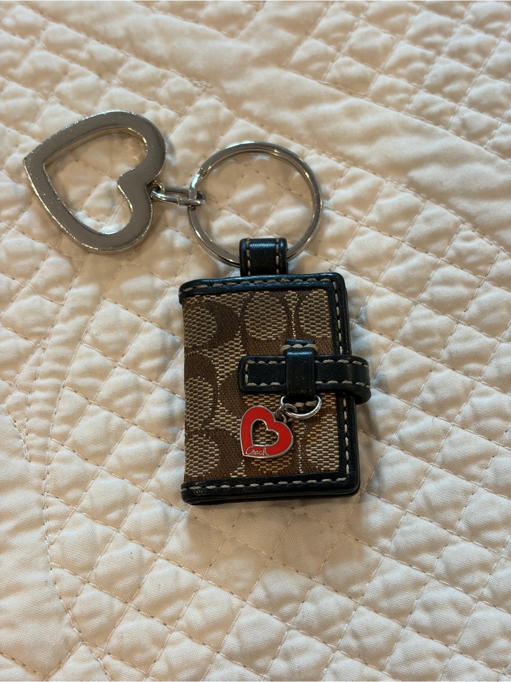 VINTAGE Coach keychain! With photo album inside!
